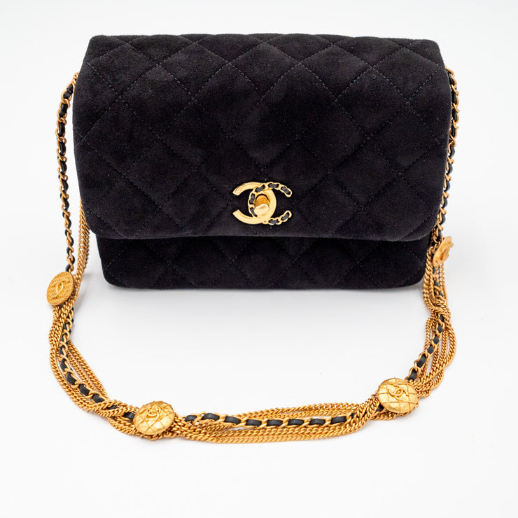 Chanel 22A Suede Mini Flap