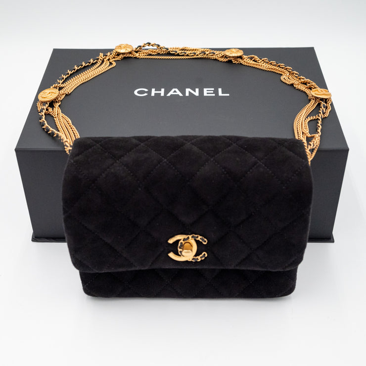 Chanel 22A Suede Mini Flap