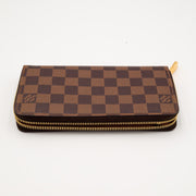 Louis Vuitton 2020 Damier Ebene Zippy Wallet, Rose Ballerine