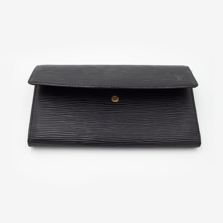 Louis Vuitton Epi Leather Sarah Wallet in black