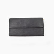 Louis Vuitton Epi Leather Sarah Wallet in black