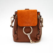 Chloe Suede Calfskin Mini Faye Backpack