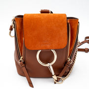 Chloe Suede Calfskin Mini Faye Backpack