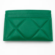 Chanel Number 19  Lambskin Quilted Card Holder